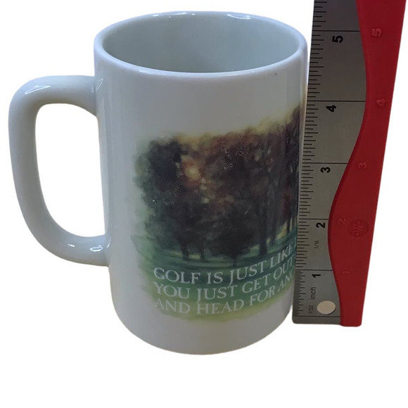 Vintage Otagiri Figi Graphics Ceramic Golf Mug Made in Japan Golf is Just Like.. - Picture 13 of 13